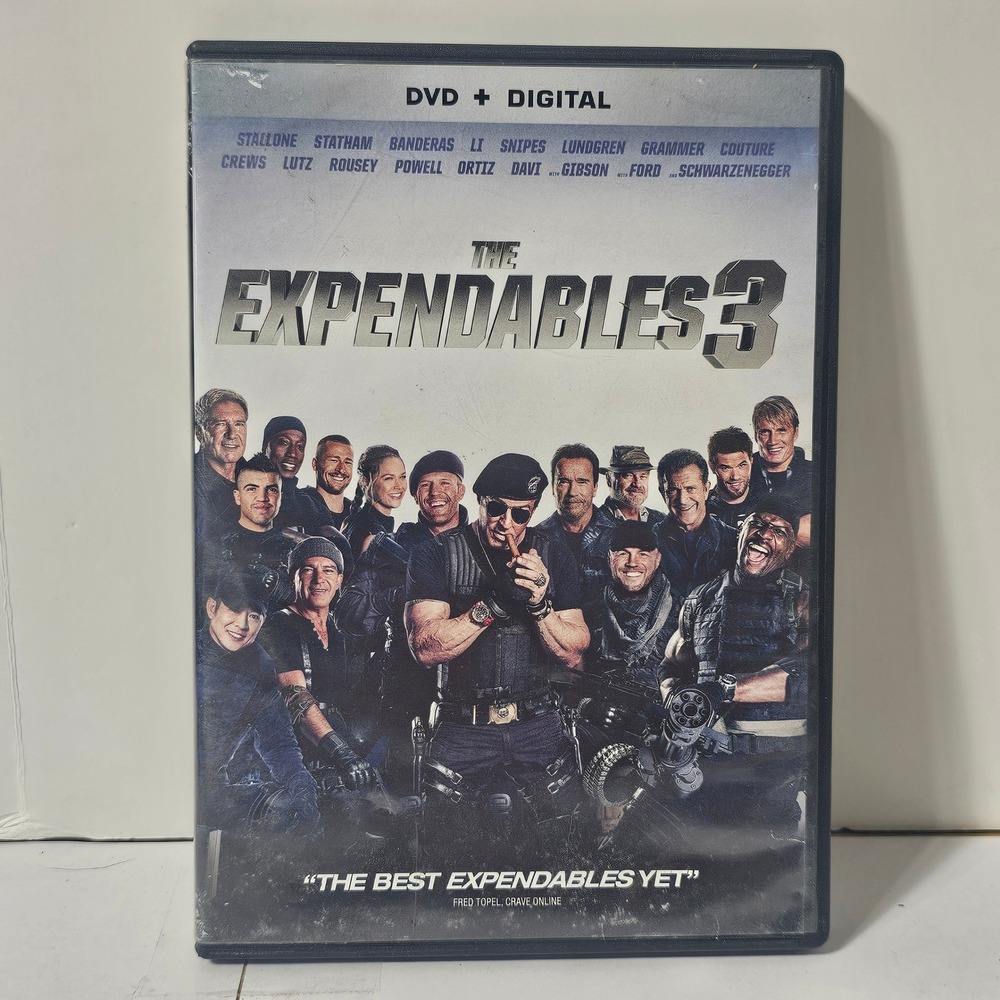 The Expendables 3 DVD 2014 Action Movie Stallone Statham Schwarzenegger Snipes